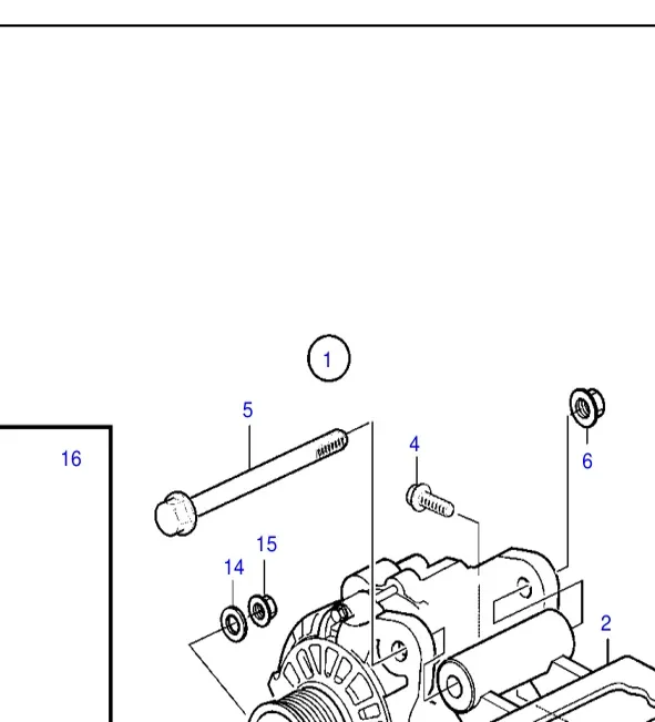 21384685 — Extra alternator, kit exploded diagram