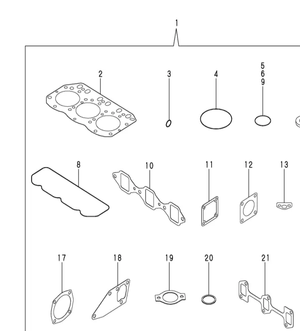 129150-12111 — GASKET, MANIFOLD exploded diagram
