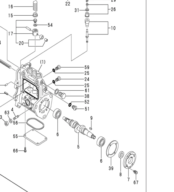 129155-51420 — PLUG, M16 exploded diagram