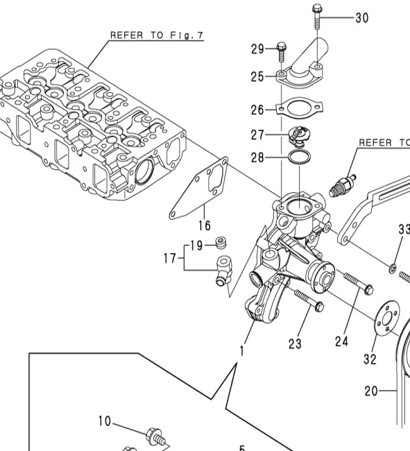 129486-42050 — GASKET, WATER PUMP exploded diagram
